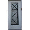 Фанда Мета филенчатые стальные двери, оформленные с toughened стеклом